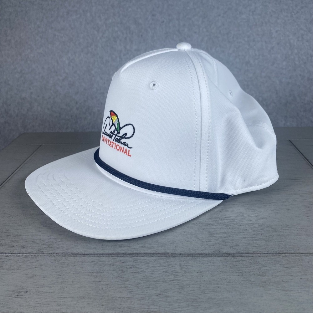 Ahead Arnold Palmer Invitational Hat Mens Snapback White Rope Golf Cap - Picture 4 of 11
